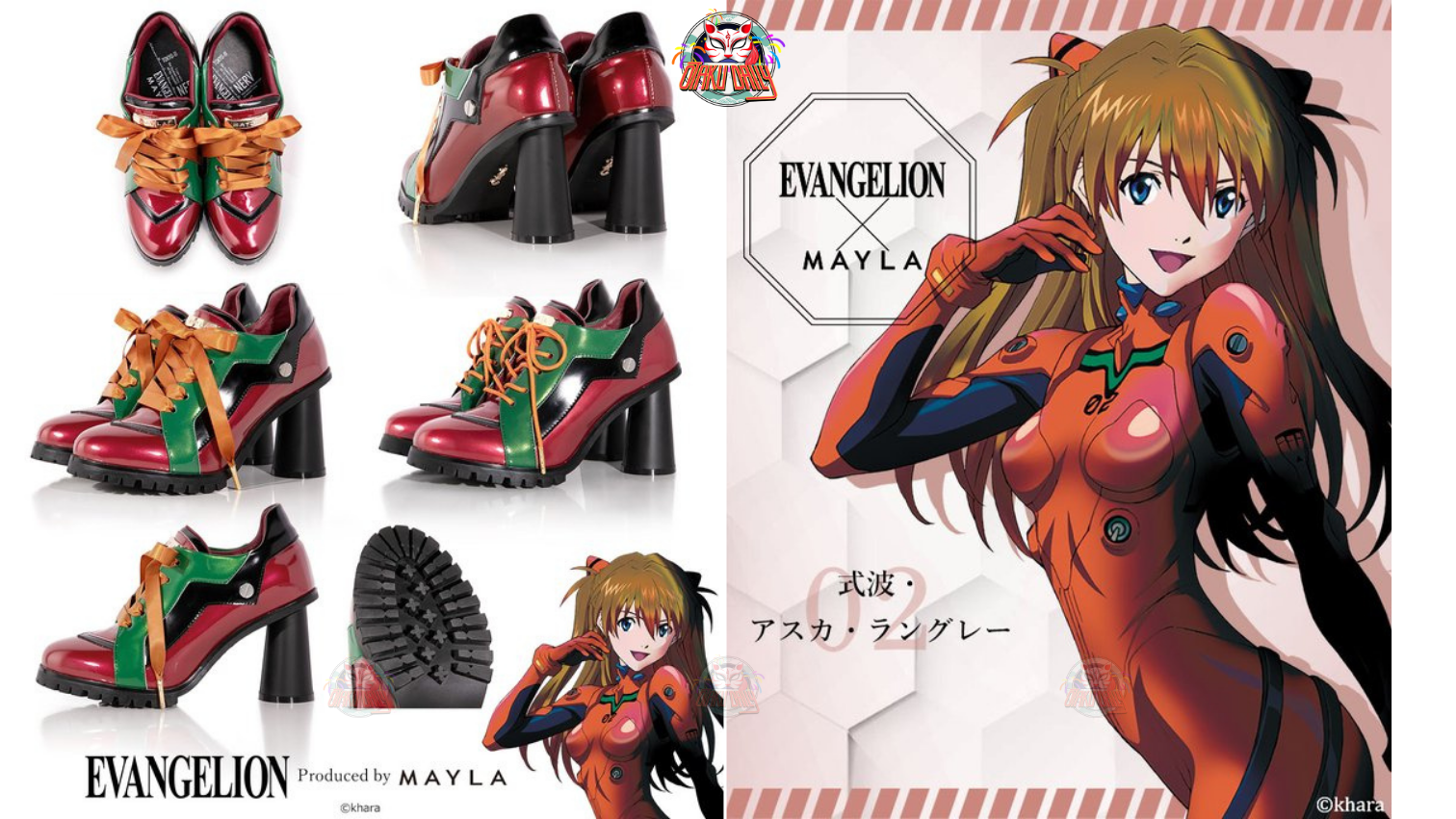 [Pre-order] "Evangelion" Iconic Heel Sneakers - Shikinami Asuka Langley