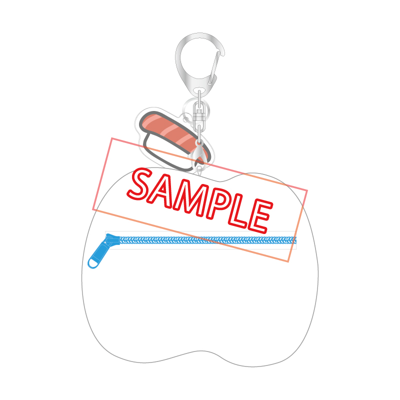 [Pre-order] Ado - Ao - I wonder what will go inside. Maybe some coins? Ha-chan pouch (with sushi) [Made-to-order]