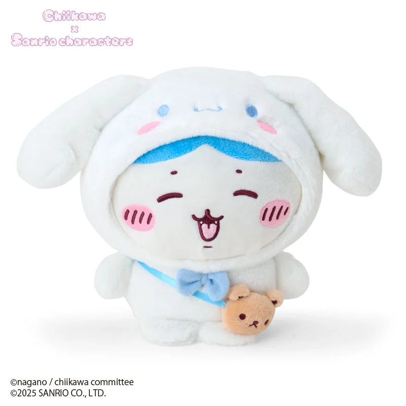 [Pre-order] "Chiikawa x Sanrio " Chiikawa Plush Toy - Hachiware x Cinnamoroll