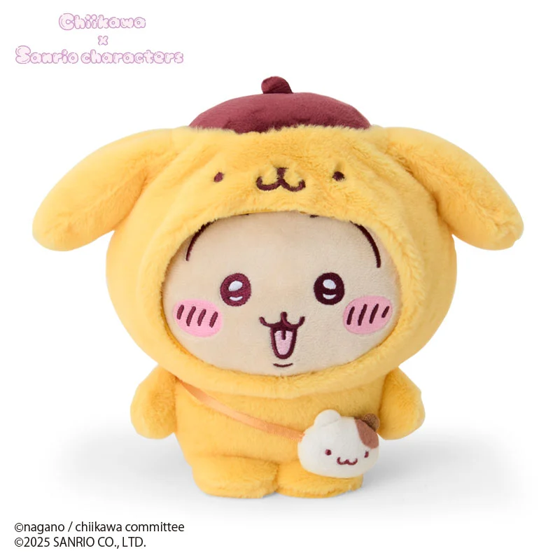 [Pre-order] "Chiikawa x Sanrio " Chiikawa Plush Toy - Usagi x Pompompurin