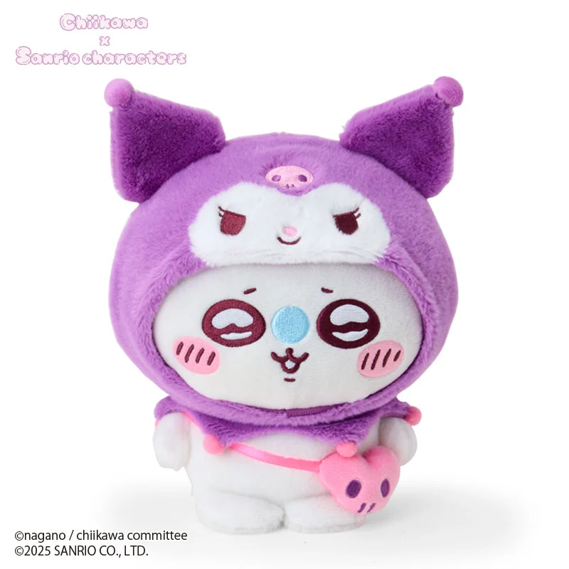[Pre-order] "Chiikawa x Sanrio " Chiikawa Plush Toy - Momonga x Kuromi