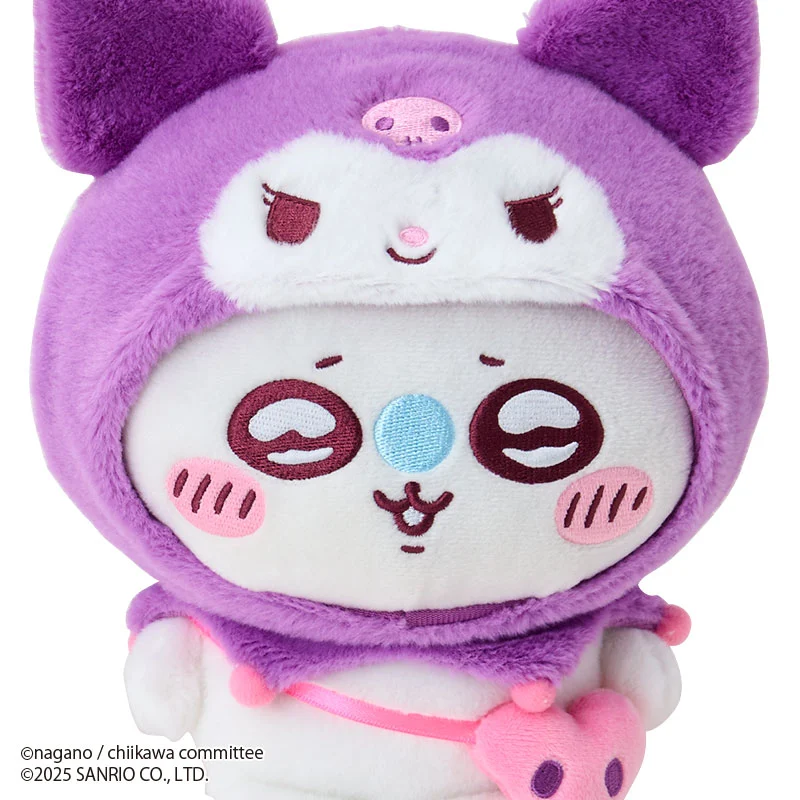 [Pre-order] "Chiikawa x Sanrio " Chiikawa Plush Toy - Momonga x Kuromi