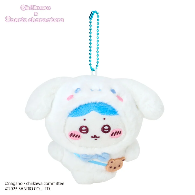 [Pre-order] "Chiikawa x Sanrio " Chiikawa Mascot Plush - Hachiware x Cinnamoroll
