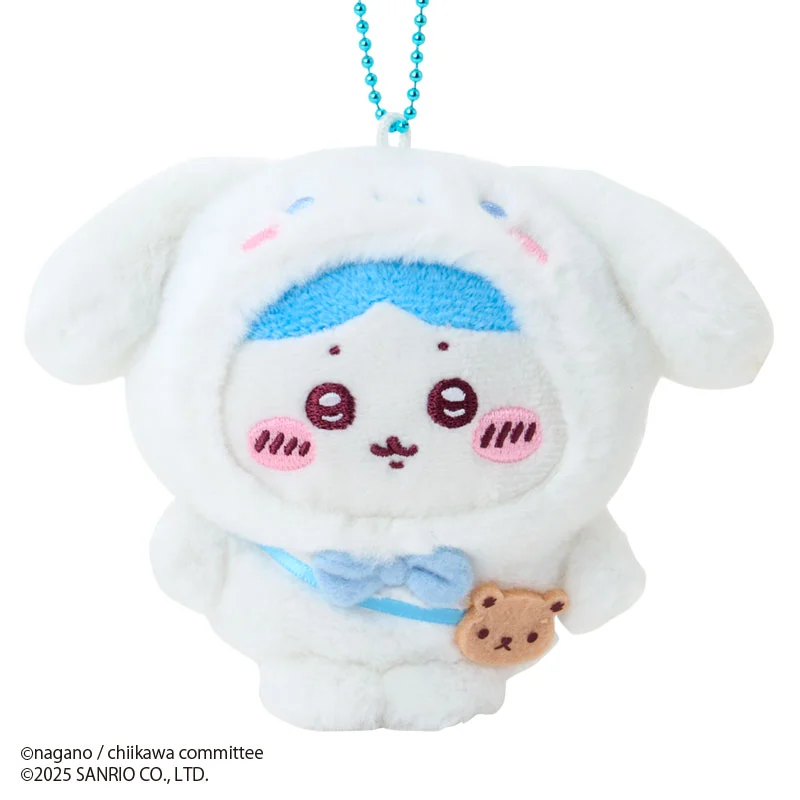 [Pre-order] "Chiikawa x Sanrio " Chiikawa Mascot Plush - Hachiware x Cinnamoroll