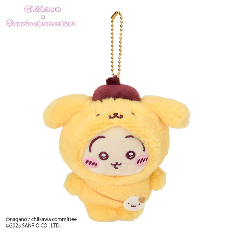 [Pre-order] "Chiikawa x Sanrio " Chiikawa Mascot Plush - Usagi x Pompompurin