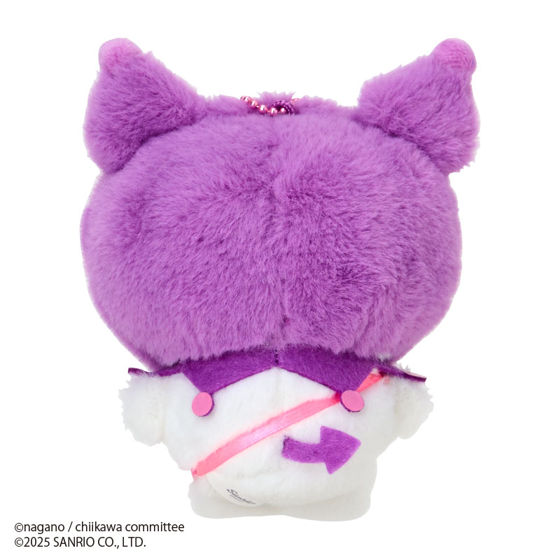 [Pre-order] "Chiikawa x Sanrio " Chiikawa Mascot Plush - Momonga x Kuromi