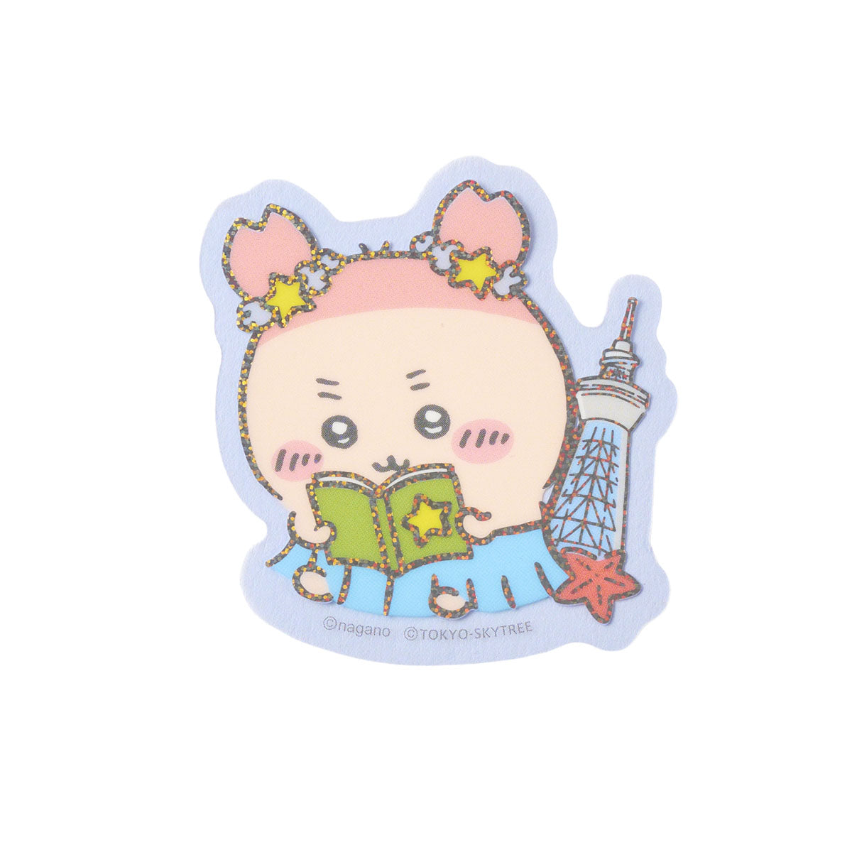 [Pre-order] Chiikawa Movie Chiikawa☆Starry Skytree(R) and Secret Island Clear Sticker (Suitable for Smartphones) - Furuhonya