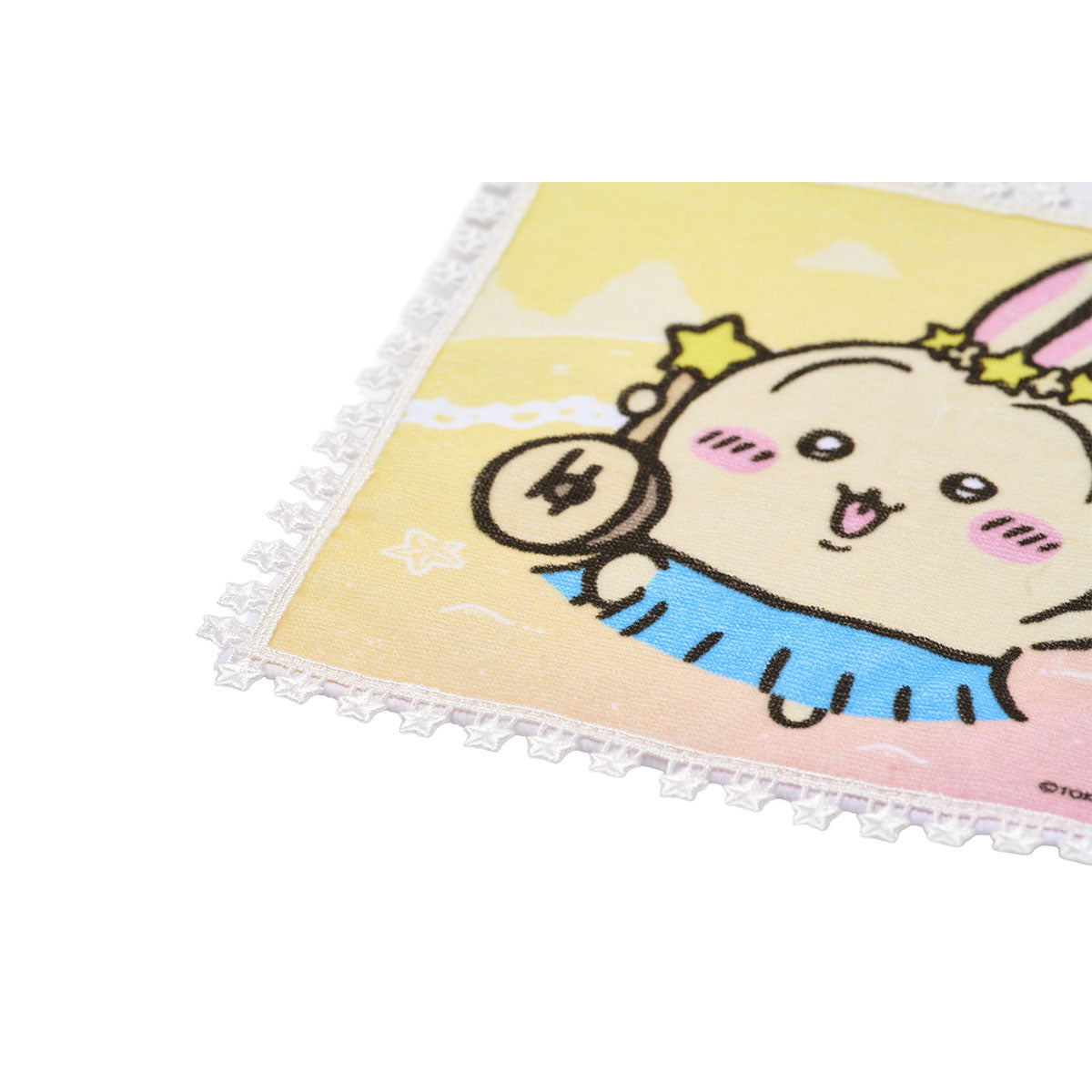 [Pre-order] Chiikawa Movie Chiikawa☆Starry Skytree(R) and Secret Island Lace-trimmed Mini Towel - Usagi