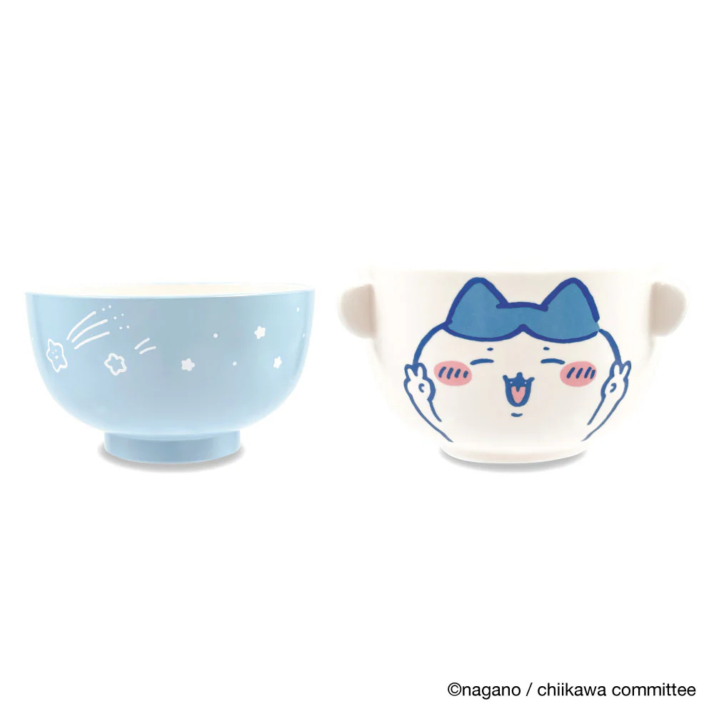 [Pre-order] "Chiikawa" Soup Bowl and Rice Bowl Set 2 - Hachiware