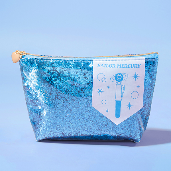 [Pre-order] "Pretty Guardian Sailor Moon" Official Store Original Glitter Pouch - Sailor Mercury
