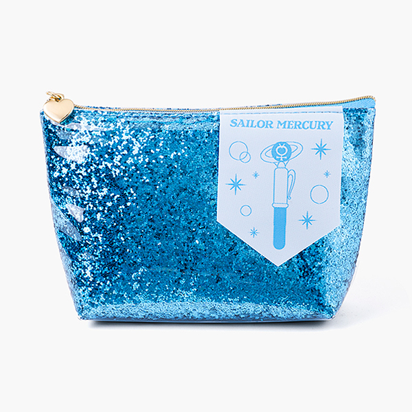 [Pre-order] "Pretty Guardian Sailor Moon" Official Store Original Glitter Pouch - Sailor Mercury