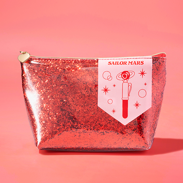 [Pre-order] "Pretty Guardian Sailor Moon" Official Store Original Glitter Pouch - Sailor Mars