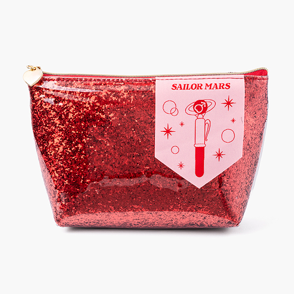 [Pre-order] "Pretty Guardian Sailor Moon" Official Store Original Glitter Pouch - Sailor Mars