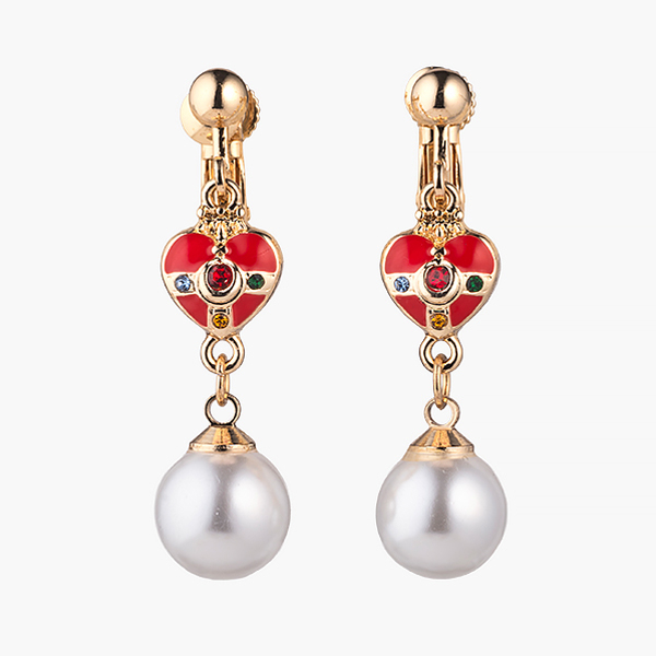 [Pre-order] "Pretty Guardian Sailor Moon" Official Store Original Pearl Earrings - Cosmic Heart Compact