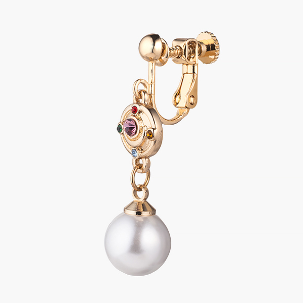 [Pre-order] "Pretty Guardian Sailor Moon" Official Store Original Pearl Earrings - Transformation Brooch