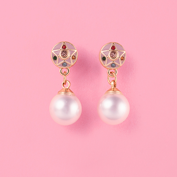 [Pre-order] "Pretty Guardian Sailor Moon" Official Store Original Pearl Earrings - Crystal Star Compact