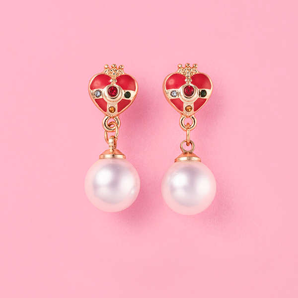[Pre-order] "Pretty Guardian Sailor Moon" Official Store Original Pearl Earrings - Cosmic Heart Compact
