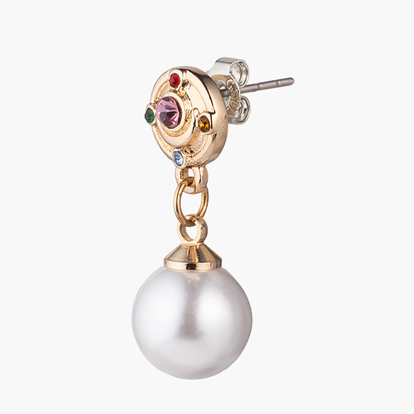 [Pre-order] "Pretty Guardian Sailor Moon" Official Store Original Pearl Earrings - Transformation Brooch
