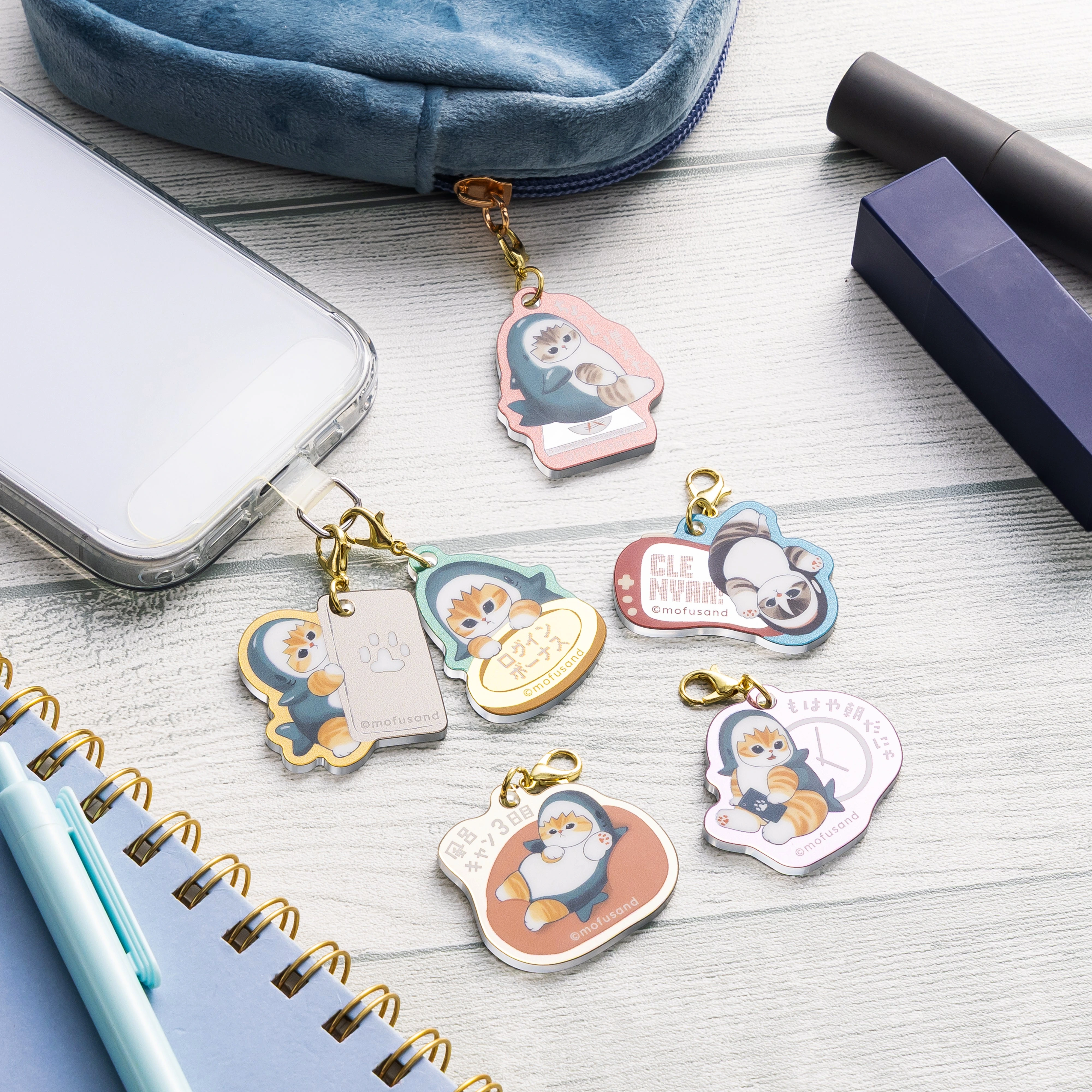 [Pre-order] mofusand Lazy time at home! - Trading Acrylic Mirror Charms (6 types in total)