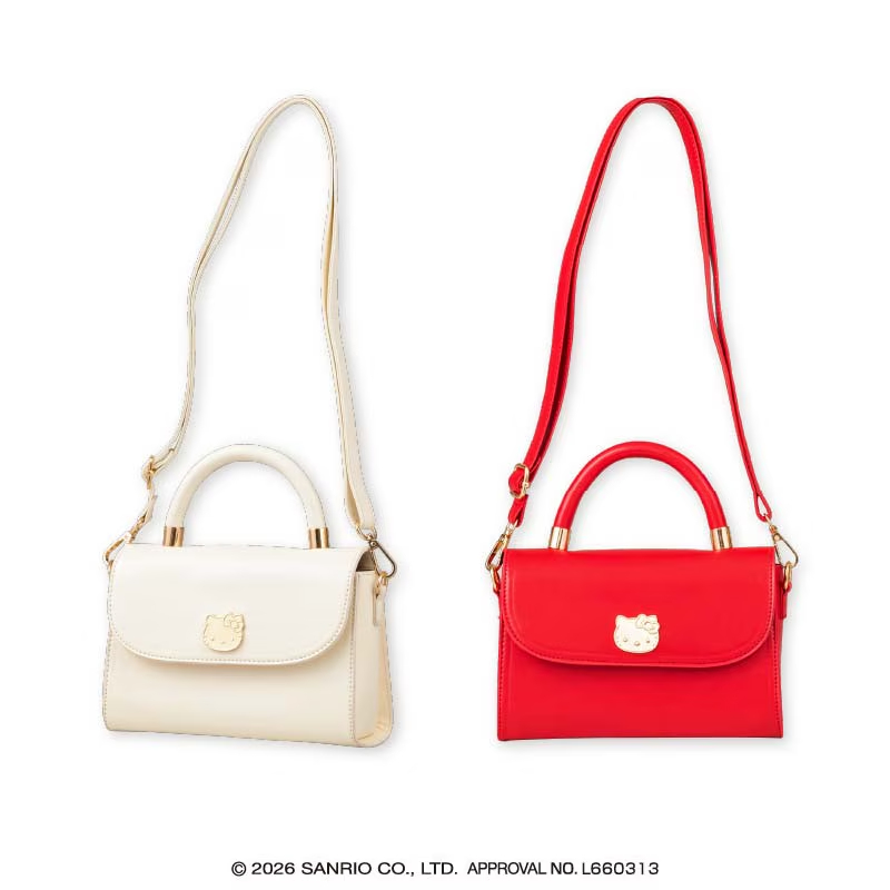 [Pre-order] Sanrio Characters Hello Kitty long strap shoulder plate bag with handle