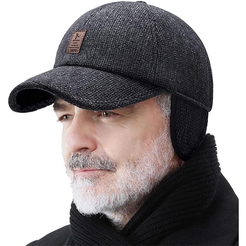 🔥49% off before Christmas 🥳-Men's Winter Baseball Cap - With Ear Muffs, Thickened Warm Hat