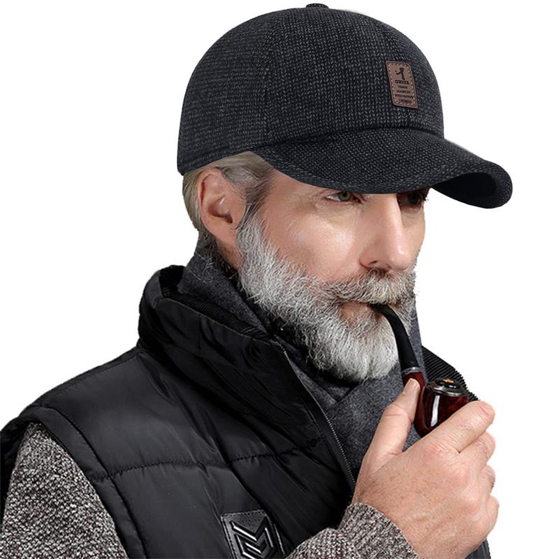 🔥49% off before Christmas 🥳-Men's Winter Baseball Cap - With Ear Muffs, Thickened Warm Hat