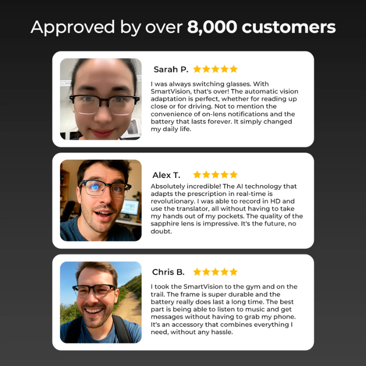 🎁55% OFF TODAY ONLY & FREE SHIPPING🎁 SmartVision AI-Powered Adaptive Glasses