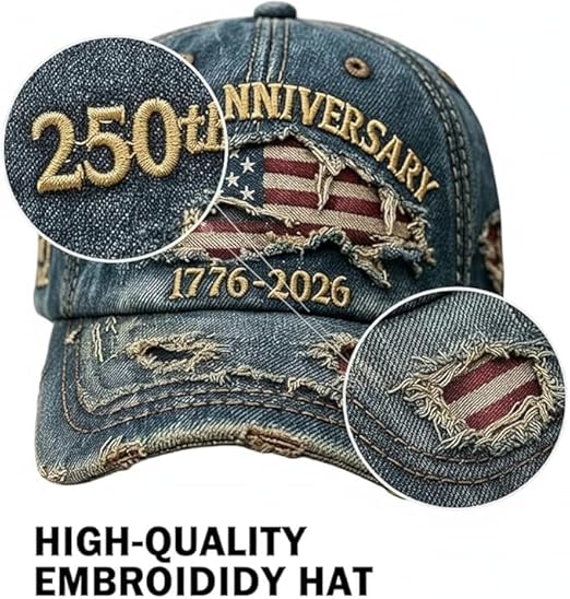 USA 250th Anniversary Eagle Hat – Patriotic Baseball Cap