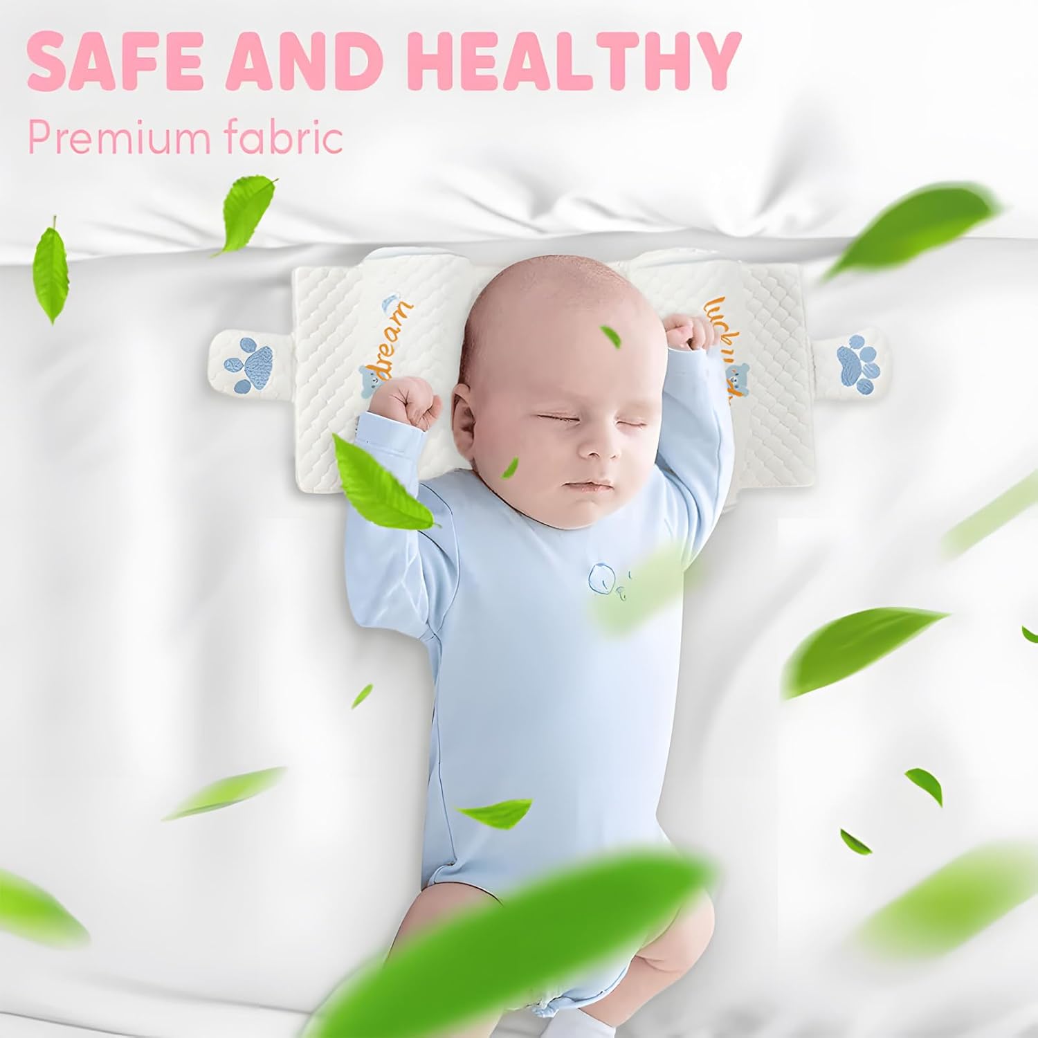 Baby Soft Cotton Breathable Head and Neck Support Shaping Pillow