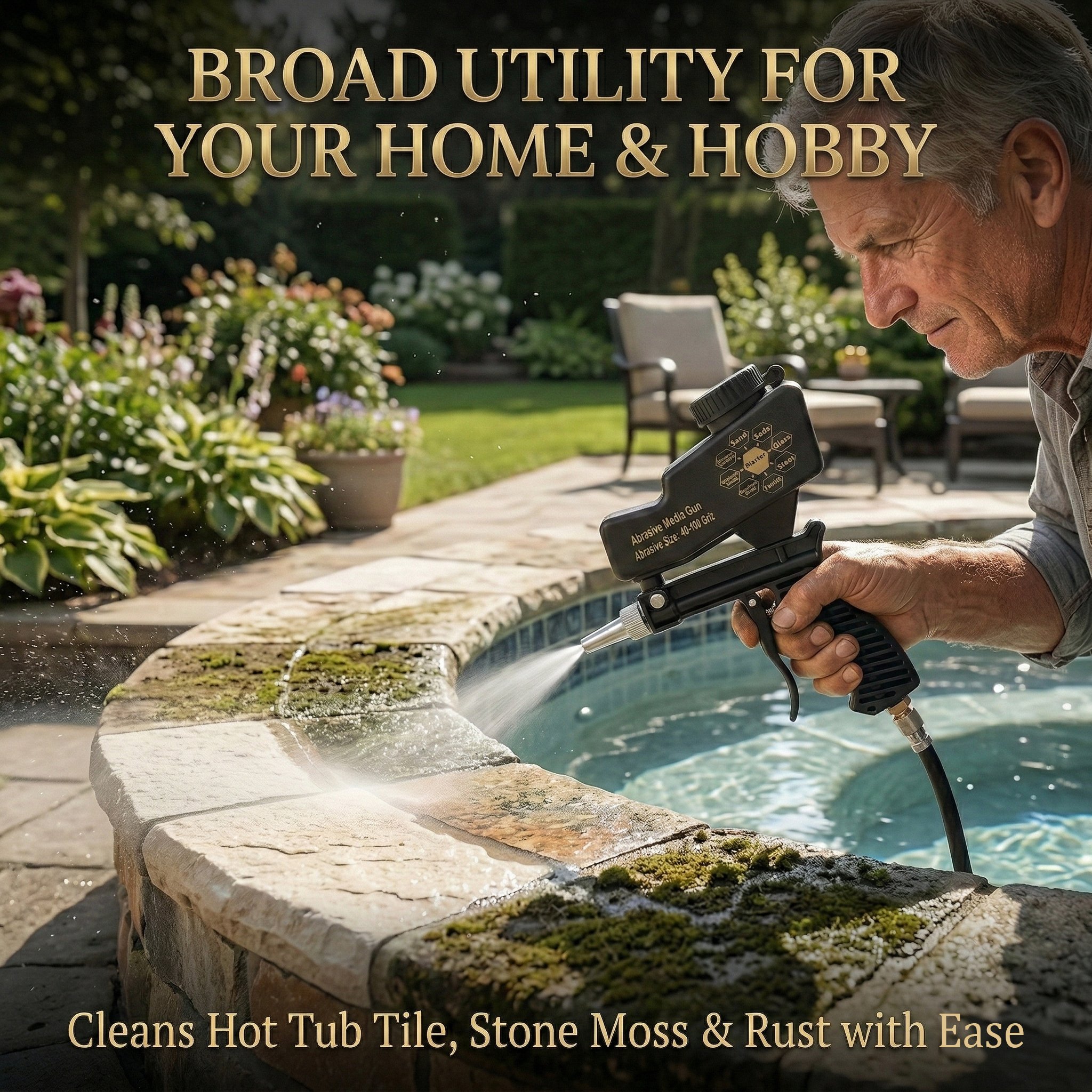 Heavy Duty Sand Blaster Gun For Rust And Paint Removal