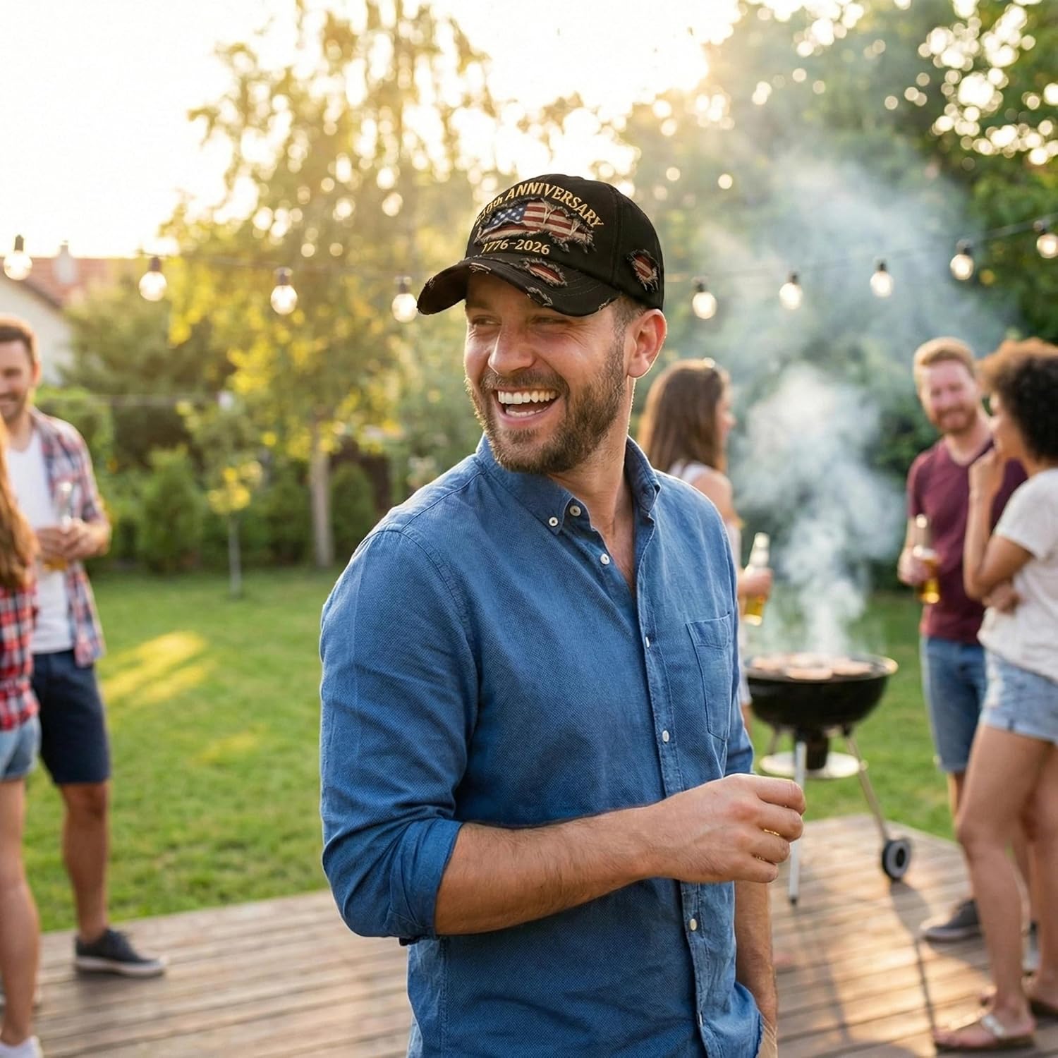 USA 250th Anniversary Eagle Hat – Patriotic Baseball Cap