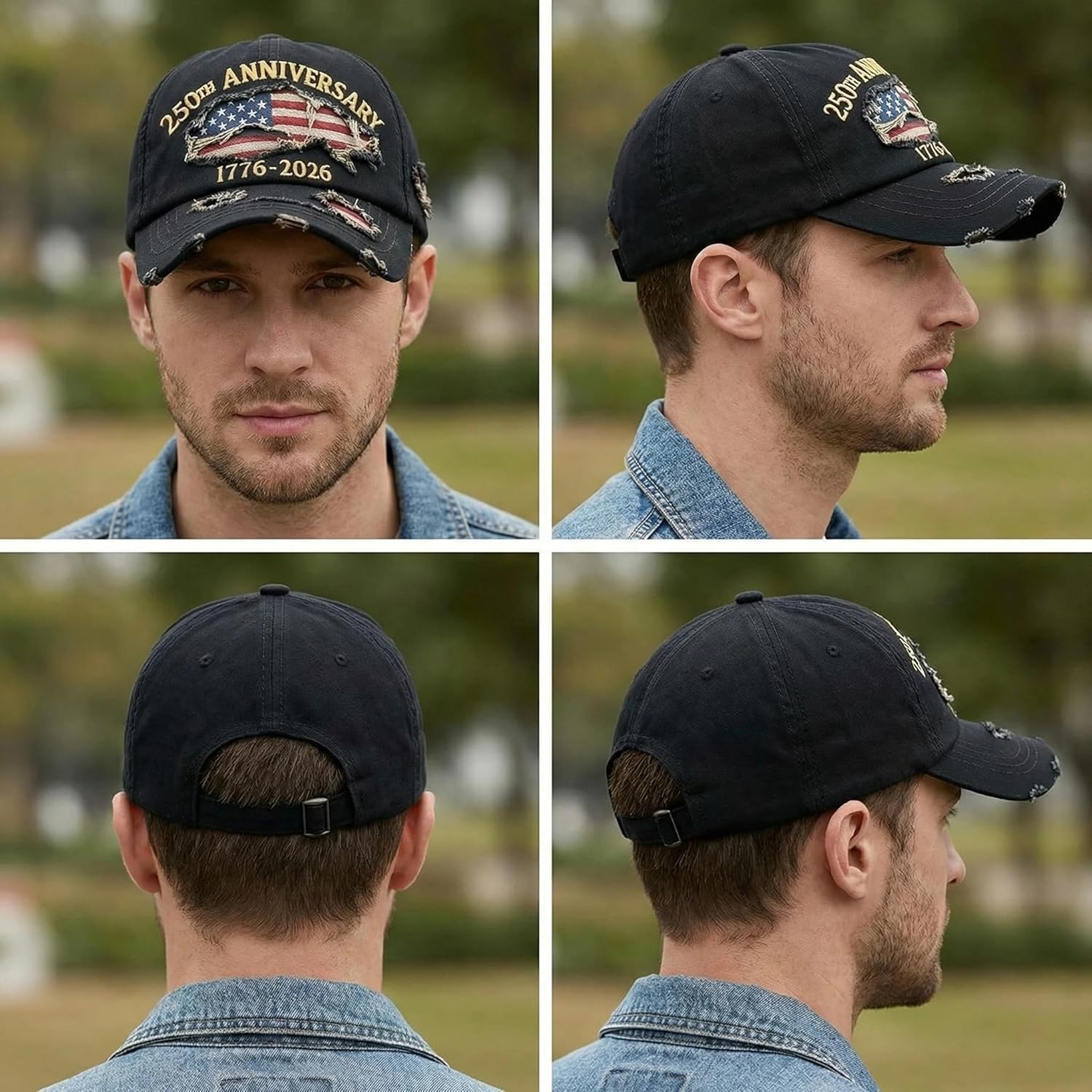 USA 250th Anniversary Eagle Hat – Patriotic Baseball Cap