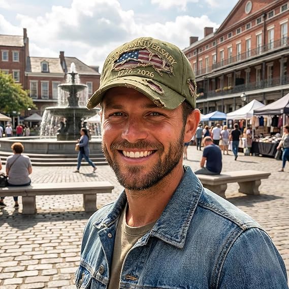 USA 250th Anniversary Eagle Hat – Patriotic Baseball Cap