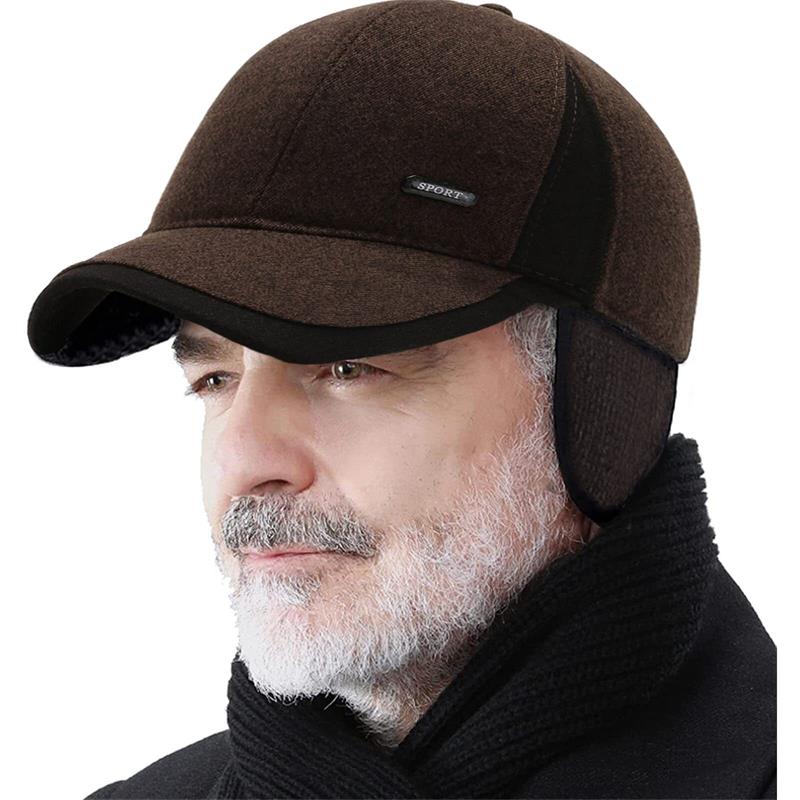 🔥49% off before Christmas 🥳-Men's Winter Baseball Cap - With Ear Muffs, Thickened Warm Hat