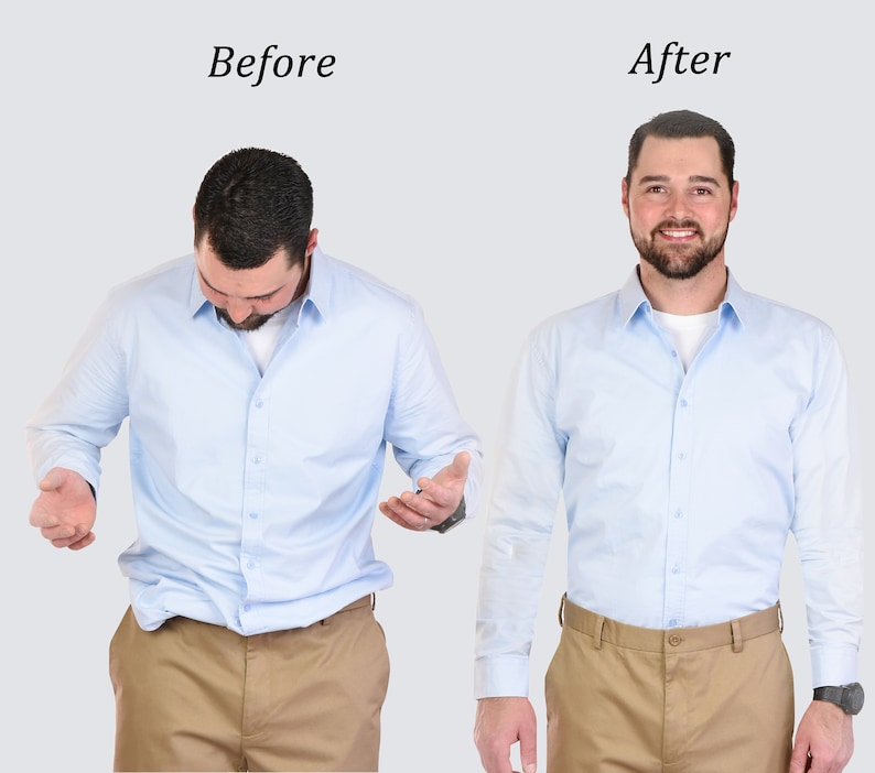 HoldEm Improved Shirt Stays for Men USA MADE Adjustable Elastic Y-style 1 Wide image 4