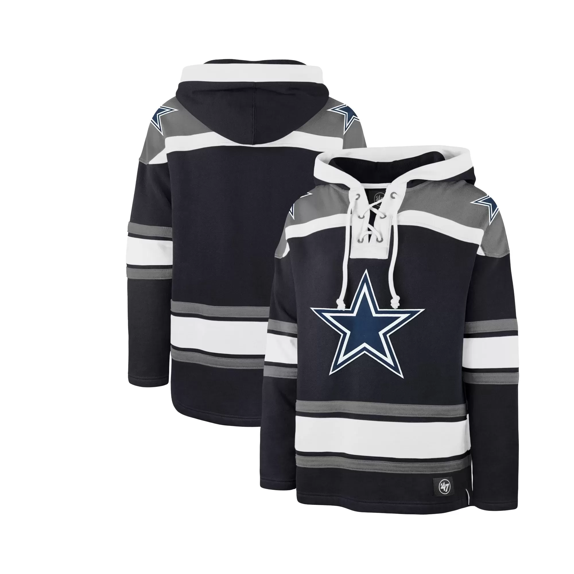 Dallas Cowboys '47 Superior Lacer Pullover Hoodie - Navy