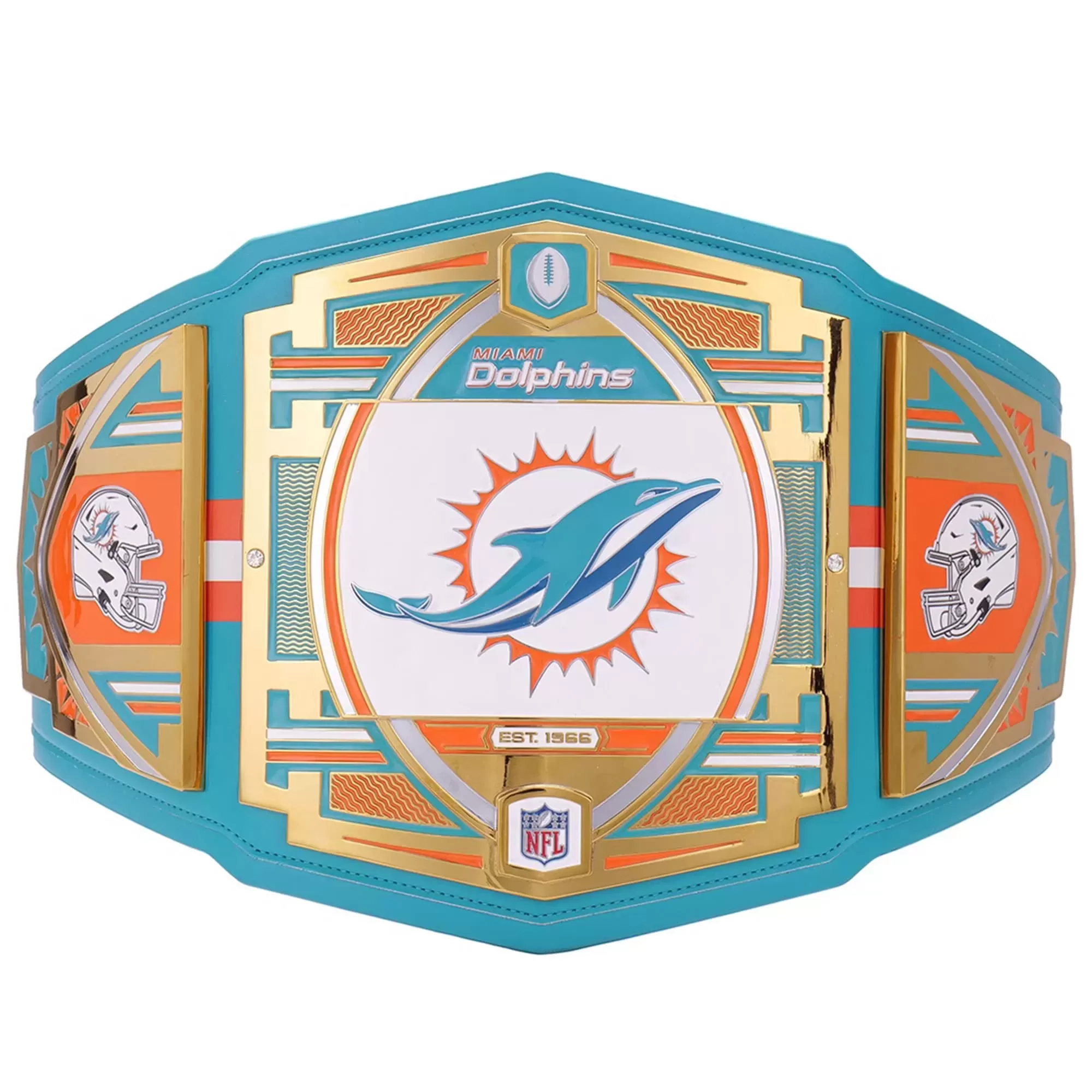 Custom Miami Dolphins Wwe Legacy Title Belt Shirt