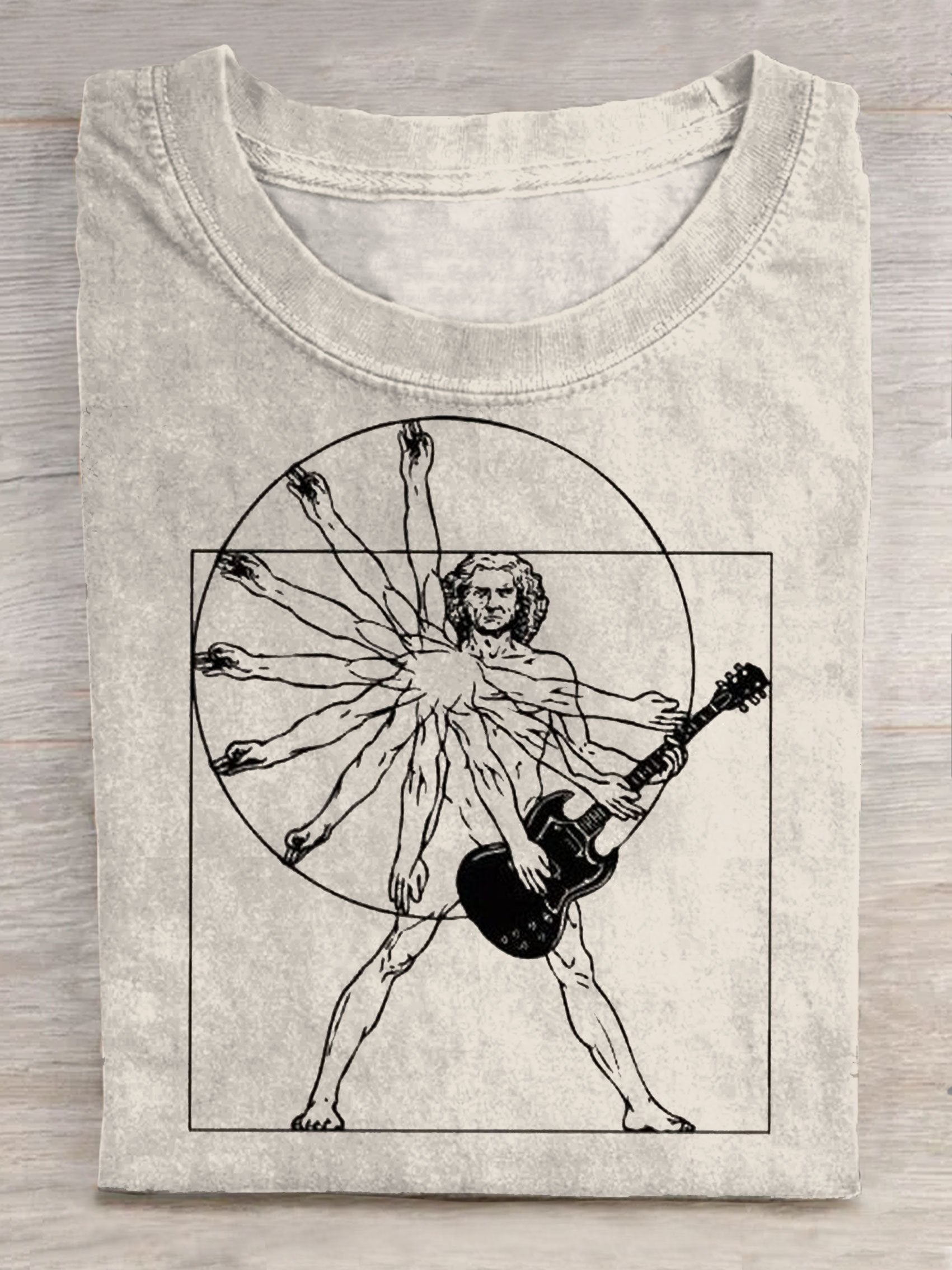 A Band Anatomy Art Printed T-shirt