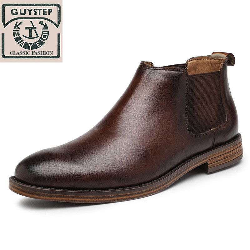 [Copy]GUYSTEP™-George Boots CN Black Calf(Special offer, return to original price of $169 after 7 days.)