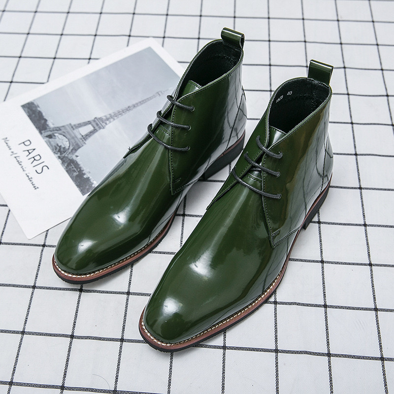 GUYSTEP™-Patent leather luxury business men's ankle boots