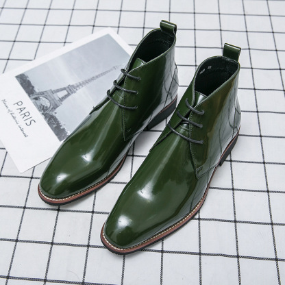 GUYSTEP™-Patent leather luxury business men's ankle boots