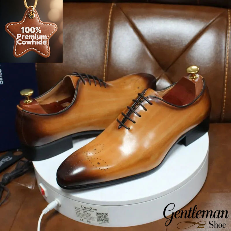 GENTLEMAN™large size men are genuine leather Oxford shoes