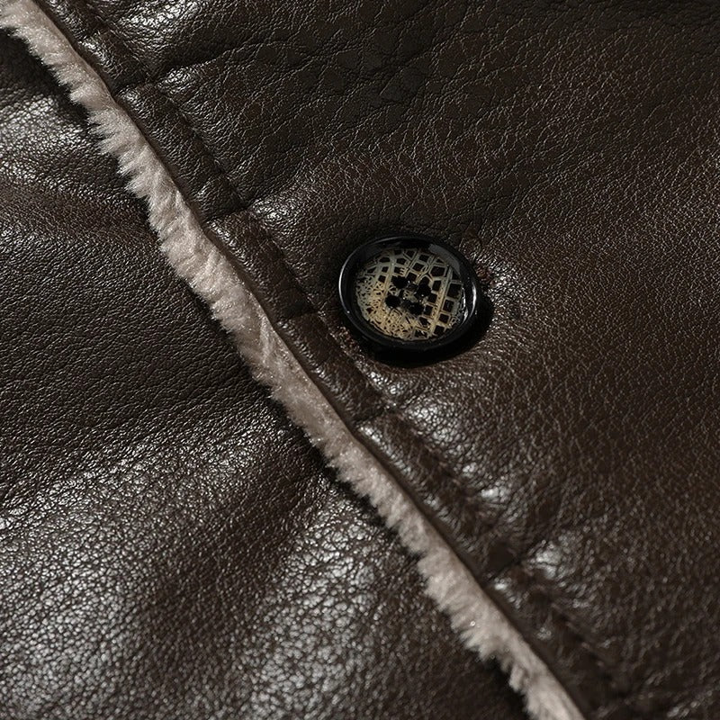 Enrico Leather Coat VES - No.76