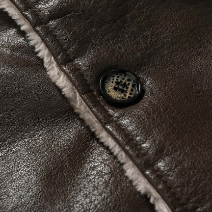 Enrico Leather Coat VES - No.76