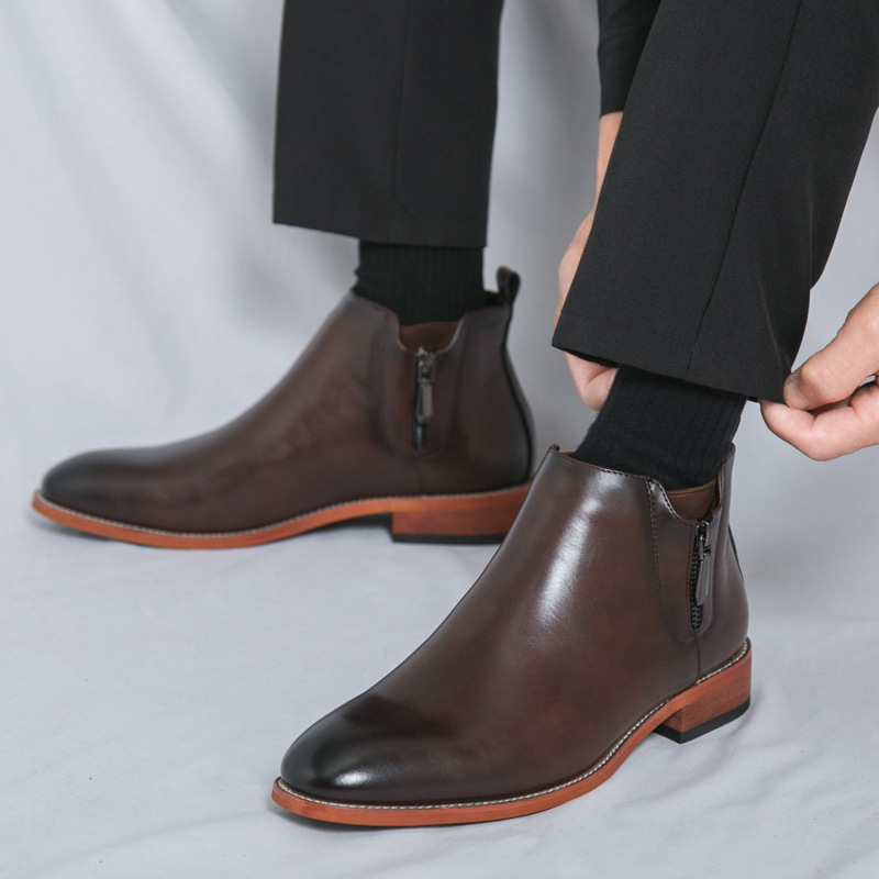 Men's Chelsea Ankle Boots: British-Style Vintage | Lightweight & Smart Casual