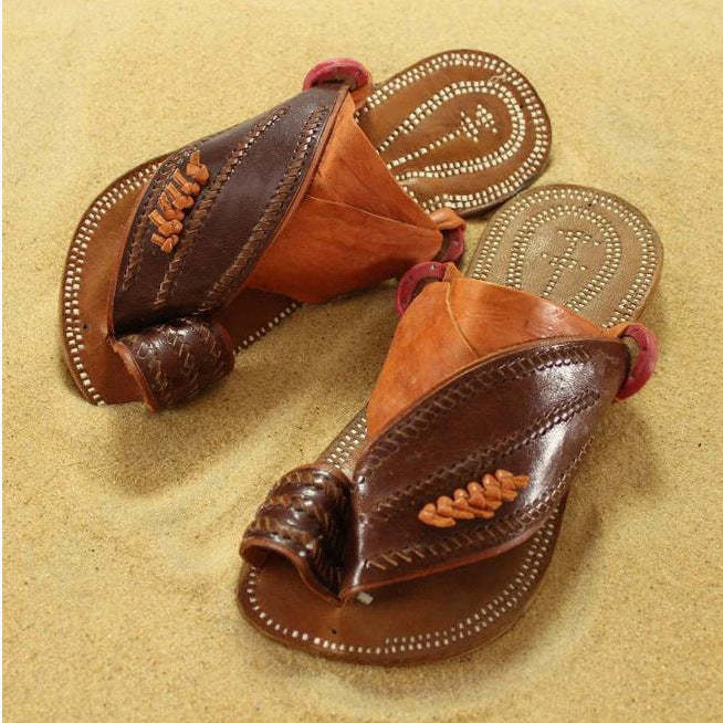 Men's Genuine Leather comfortable light slippers