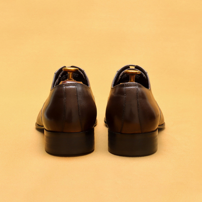 Men's Genuine Leather British-Style Business Formal Oxford Shoes