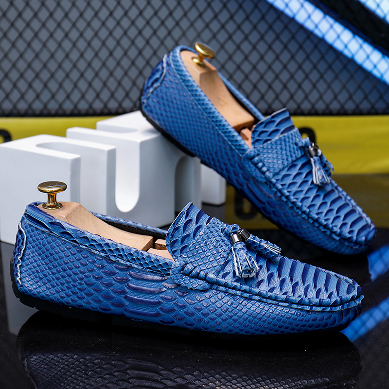 [Copy]Large size slip-on casual leather shoes