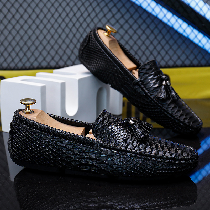 [Copy]Large size slip-on casual leather shoes