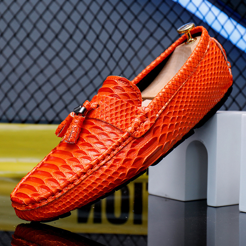 [Copy]Large size slip-on casual leather shoes